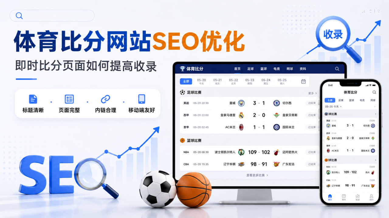 体育比分网站怎么做SEO？即时比分页面如何提高收录